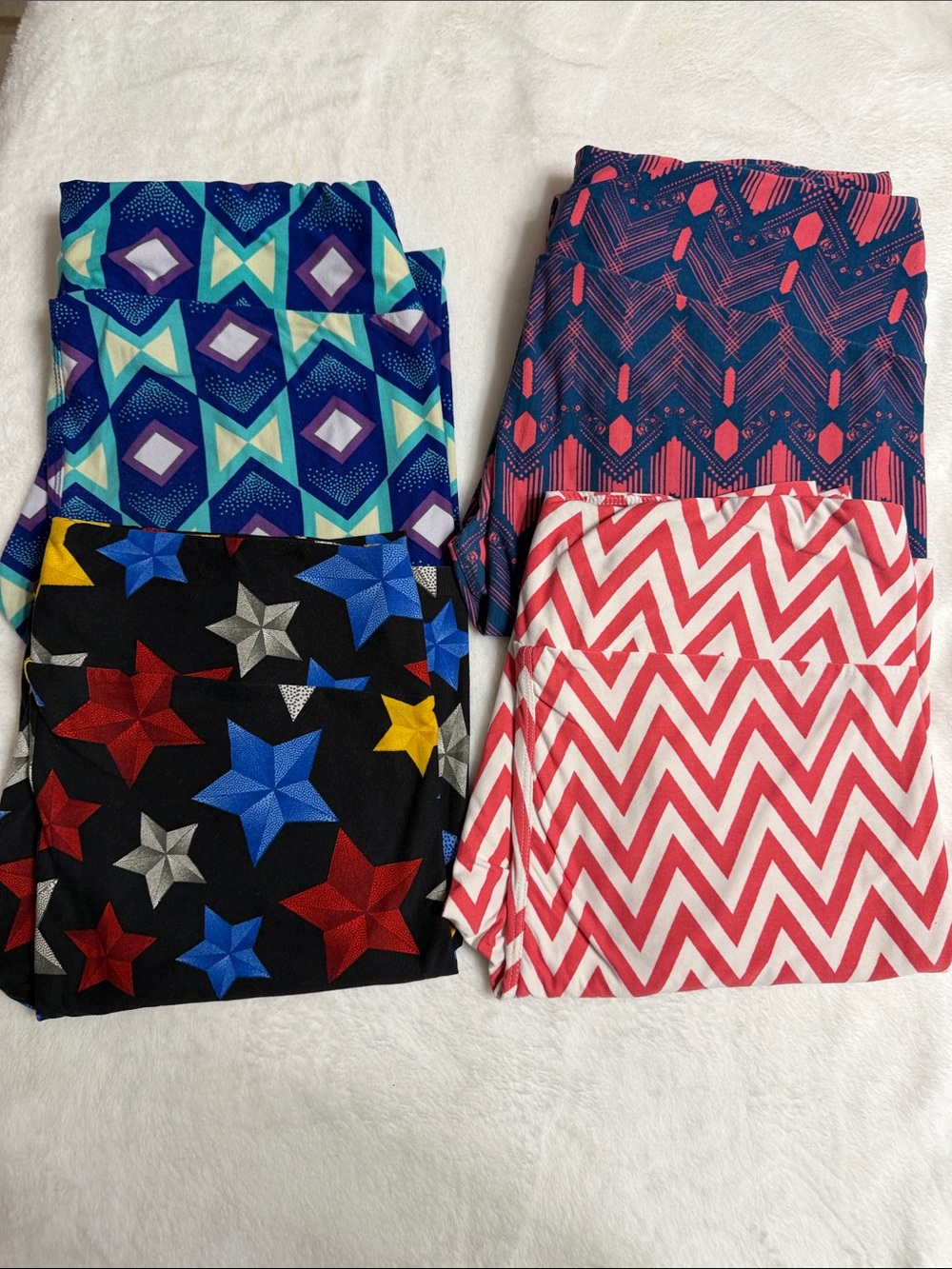 LuLaRoe Leggings Set - Red, Blue, Black, Purple, Yellow, White